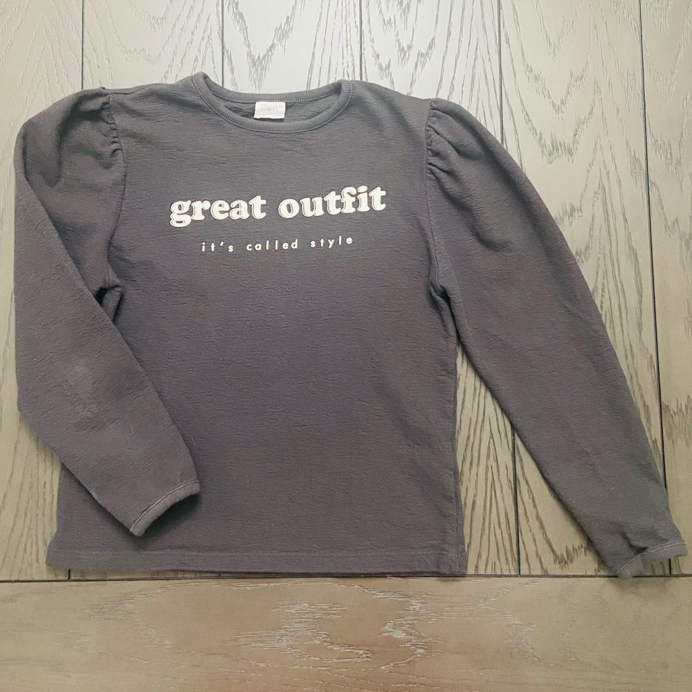 Girls Zara Long Sleeved Top Size 11/12